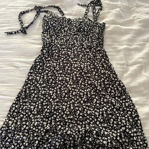 Lily Rose Black and White Floral Mini Dress